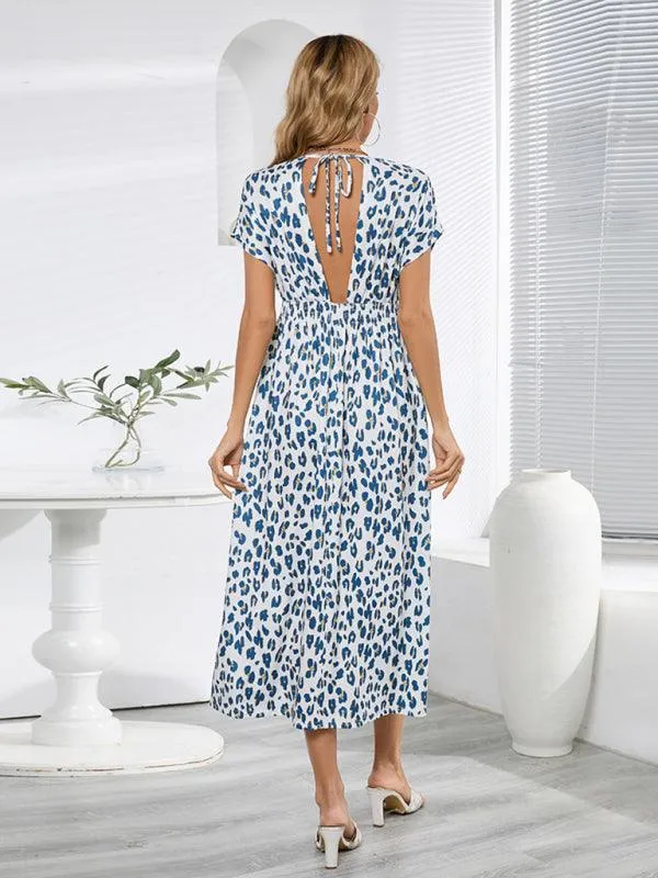 Batgirl-Themed Backless V-Neck Maxi Dress with Batwing Sleeves