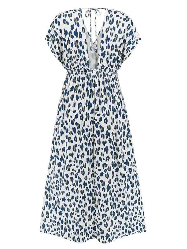 Batgirl-Themed Backless V-Neck Maxi Dress with Batwing Sleeves