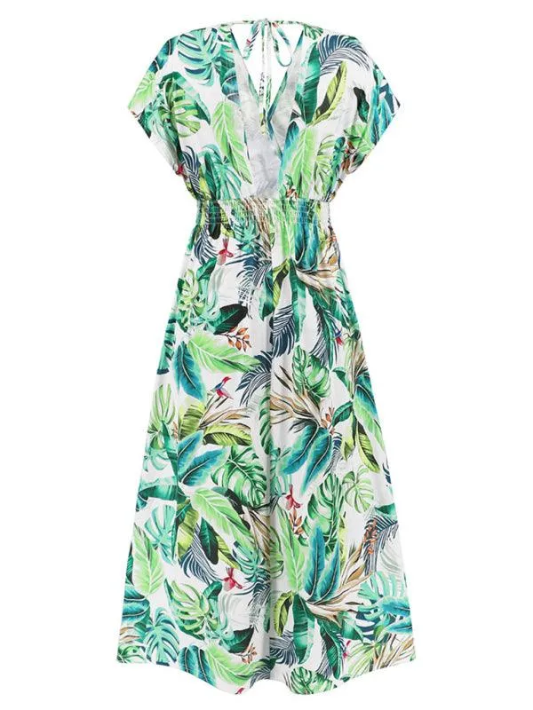 Batgirl-Themed Backless V-Neck Maxi Dress with Batwing Sleeves
