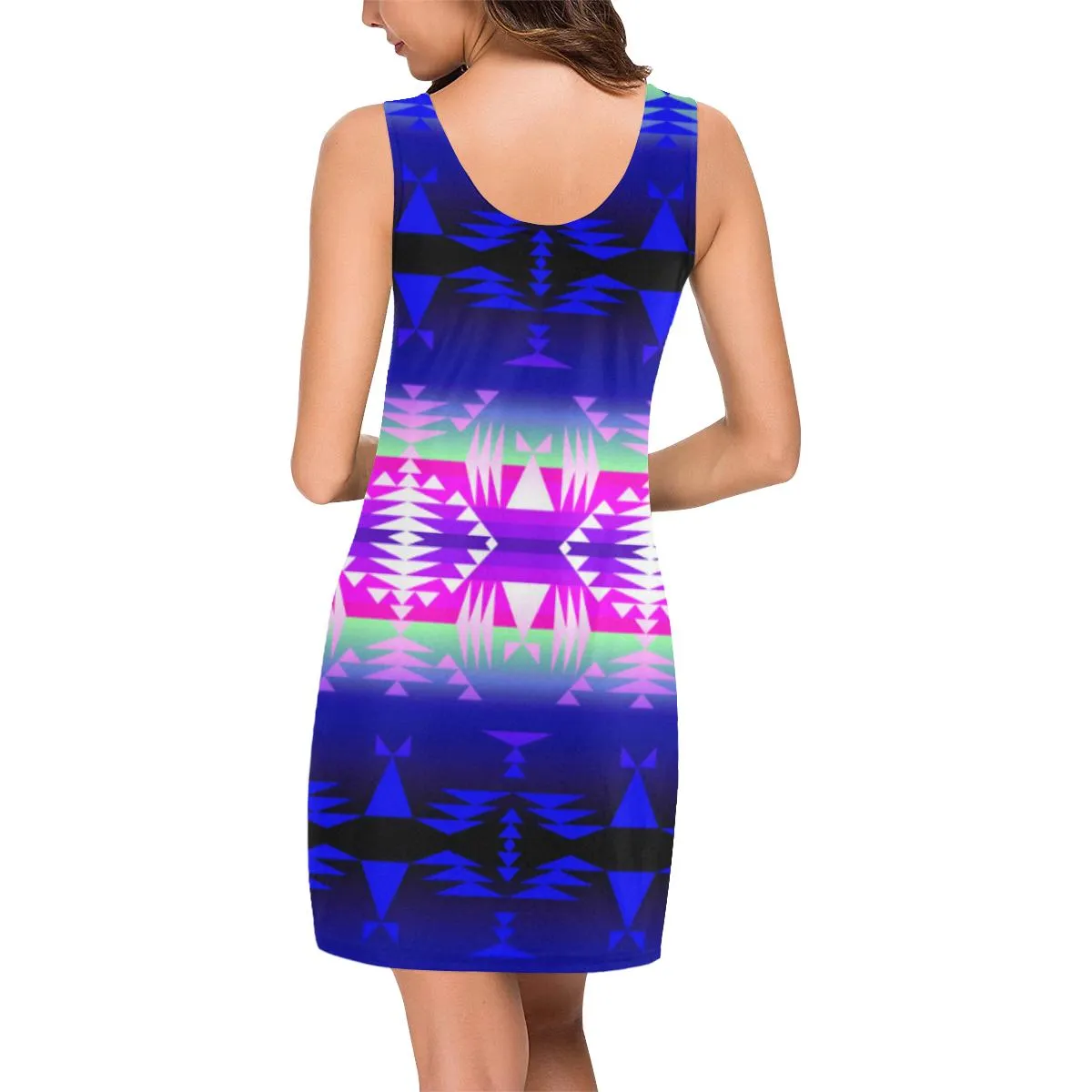 Between the Wasatch Mountains IkstsÃ­miwa Vest Dress