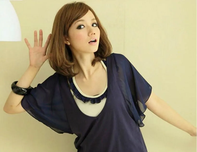 Chiffon Top With Halter Vest