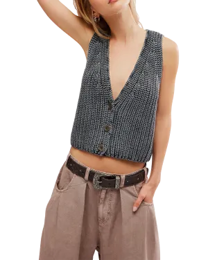 Close To Me Vest in Ink