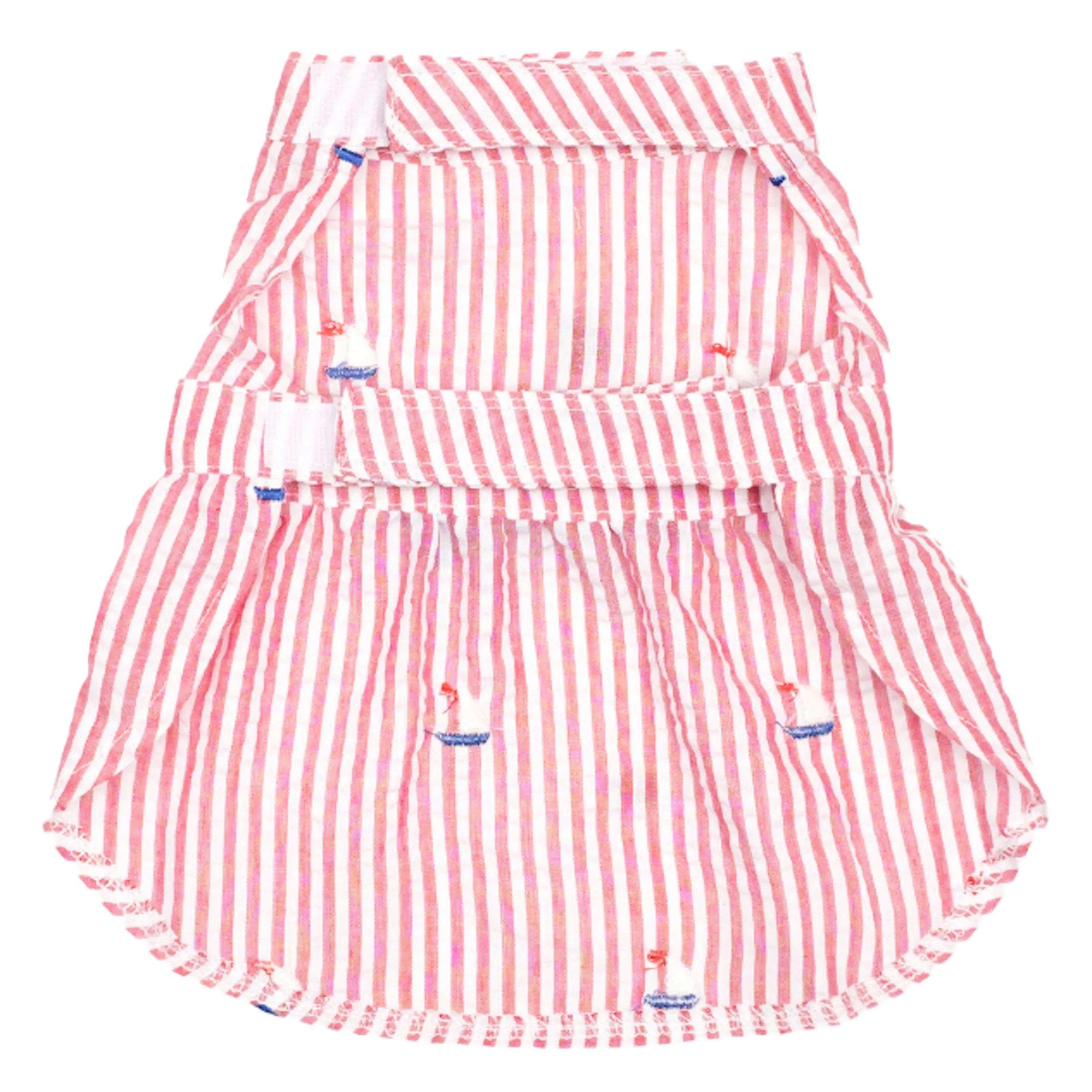 Dress | Red Stripe Sailboats