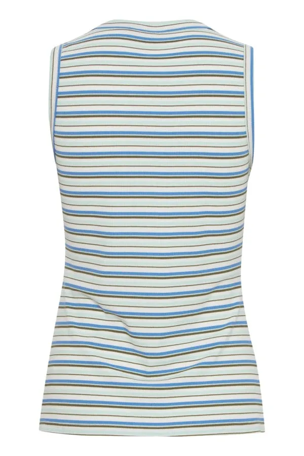 Fransa Stripe Vest Top Multi