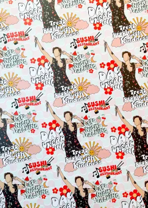 Harry Styles Coachella Wrapping Sheets
