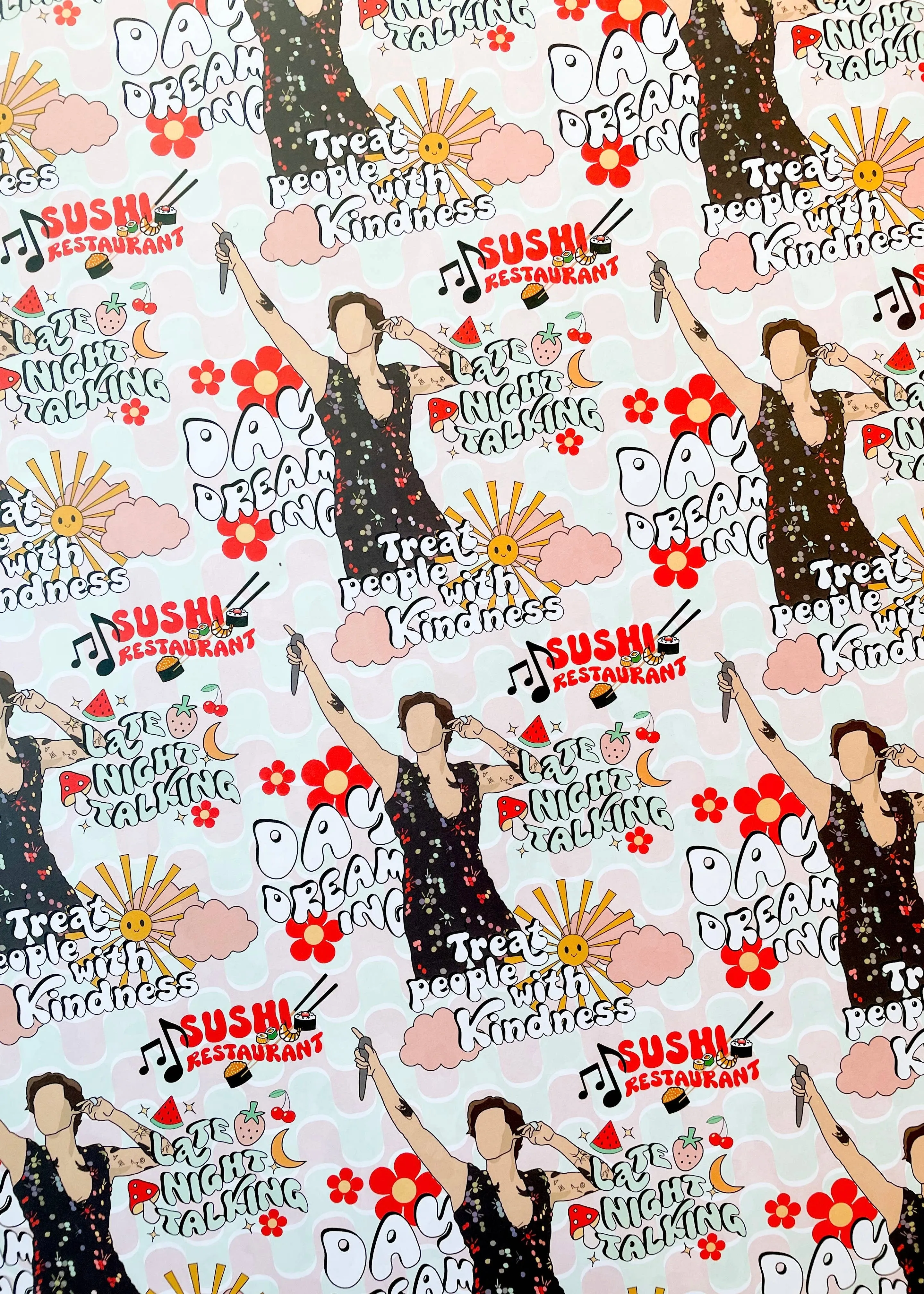Harry Styles Coachella Wrapping Sheets