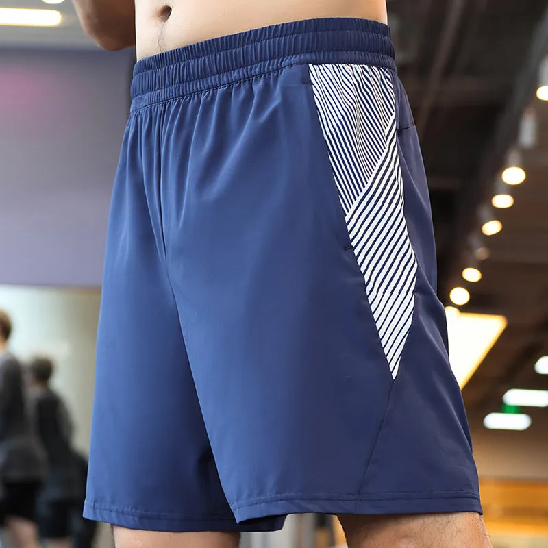 Hzori Sports Shorts Men's Polyester Fiber Loose Quick-Drying Pants Fitness Leisure Sports Shorts Men's