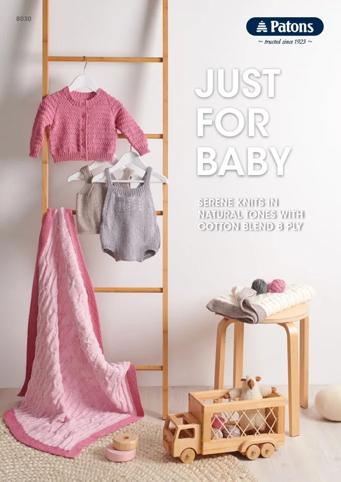 Just for Baby - Serene Knits in Natural Tones Cotton Blend 8ply