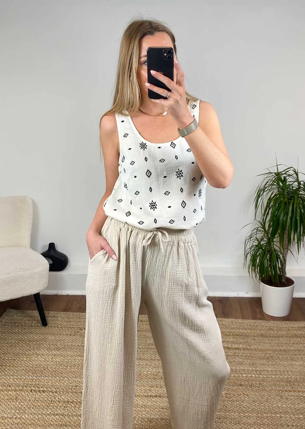 Lania Aztec Vest Top