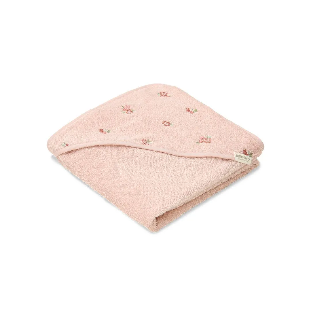 Little Dutch Hooded Towel - 75x75 cm - Blossom/Pink