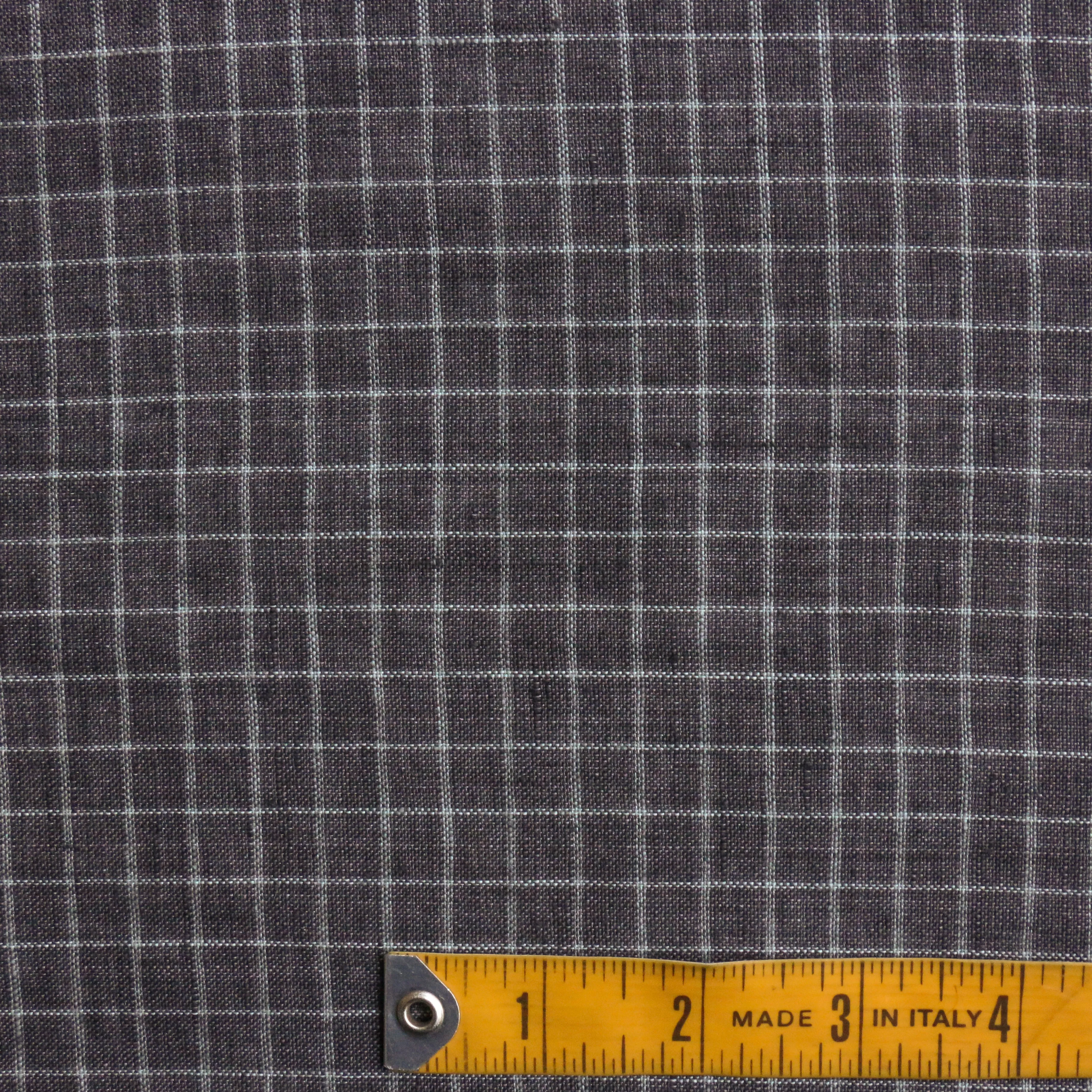 Lottie Ash/Silver Check Washed Linen