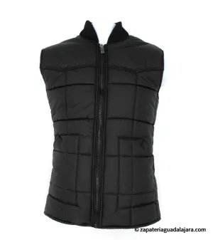 MEN POLYESTER VAQUERO VEST BLACK