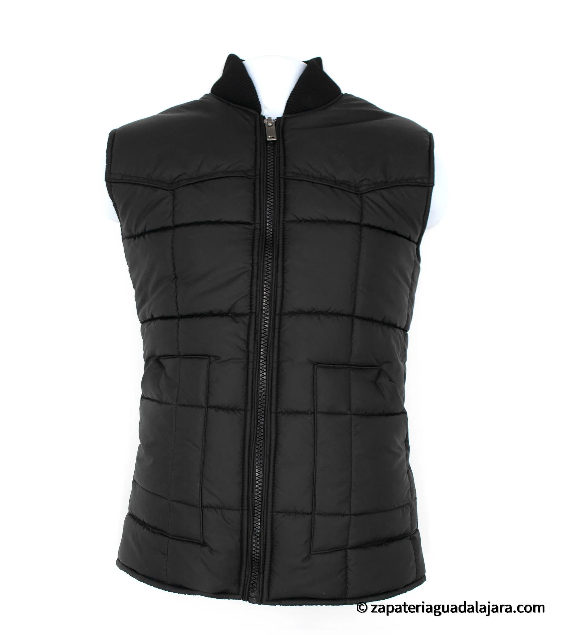 MEN POLYESTER VAQUERO VEST BLACK