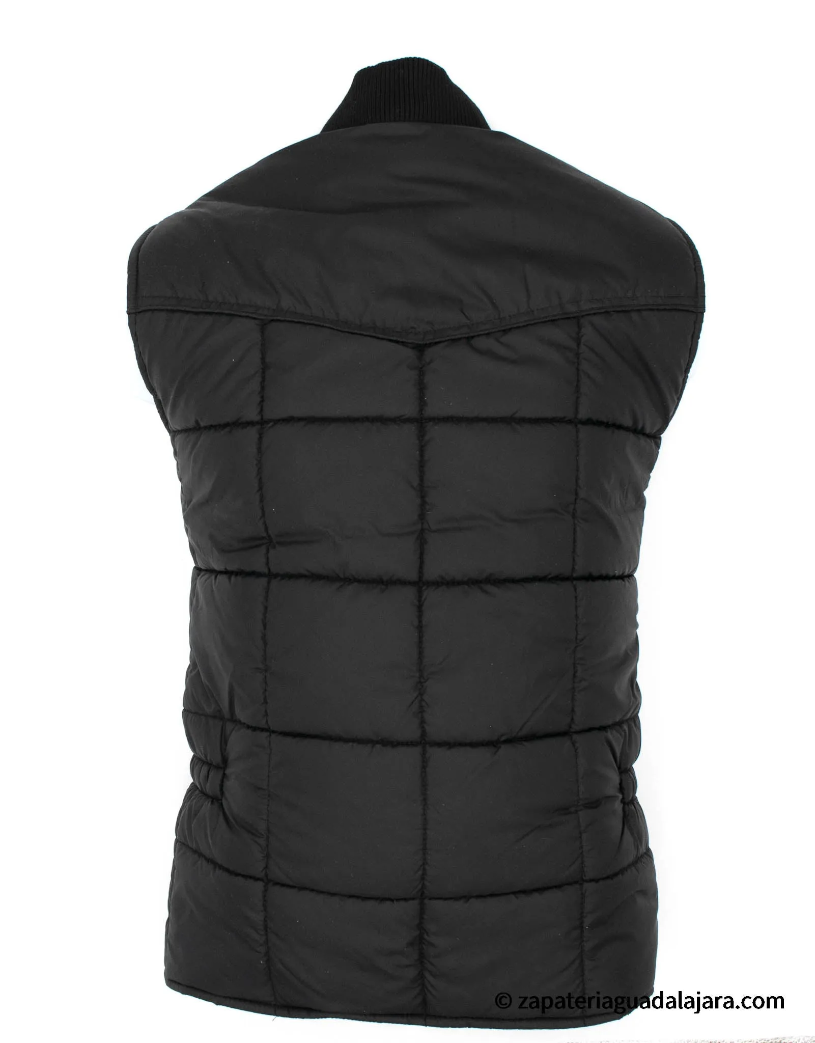 MEN POLYESTER VAQUERO VEST BLACK