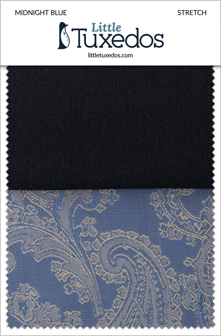 Midnight Blue Stretch Fabric Swatch