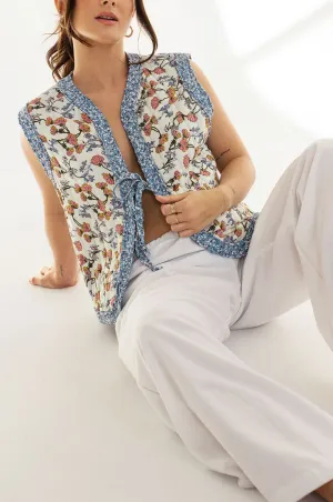 Penelopy | Quilted Floral Vest