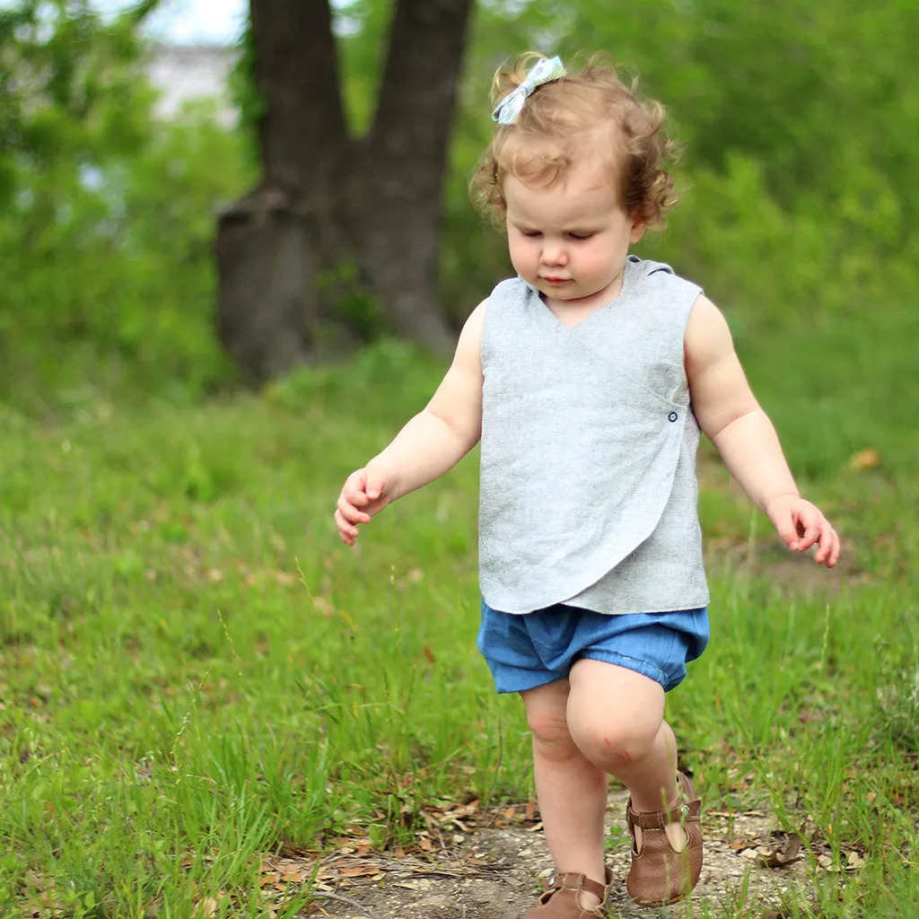 Petal Wrap Dress   Tunic Sewing Pattern - Baby - 4yrs