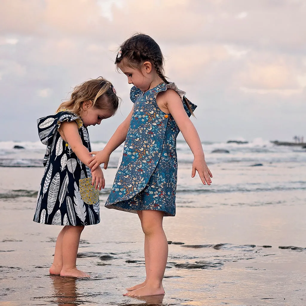 Petal Wrap Dress   Tunic Sewing Pattern - Baby - 4yrs