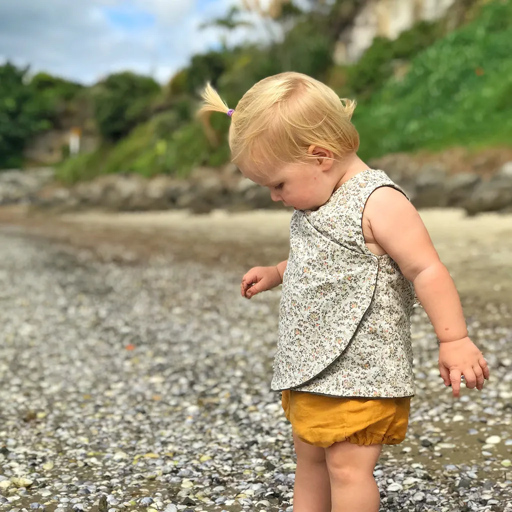 Petal Wrap Dress   Tunic Sewing Pattern - Baby - 4yrs