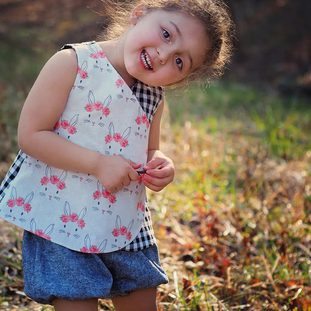 Petal Wrap Dress   Tunic Sewing Pattern - Baby - 4yrs