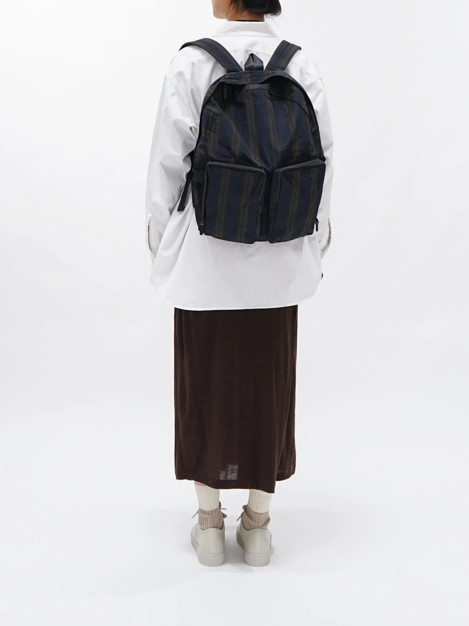 Polyester Memory Backpack - Plaid