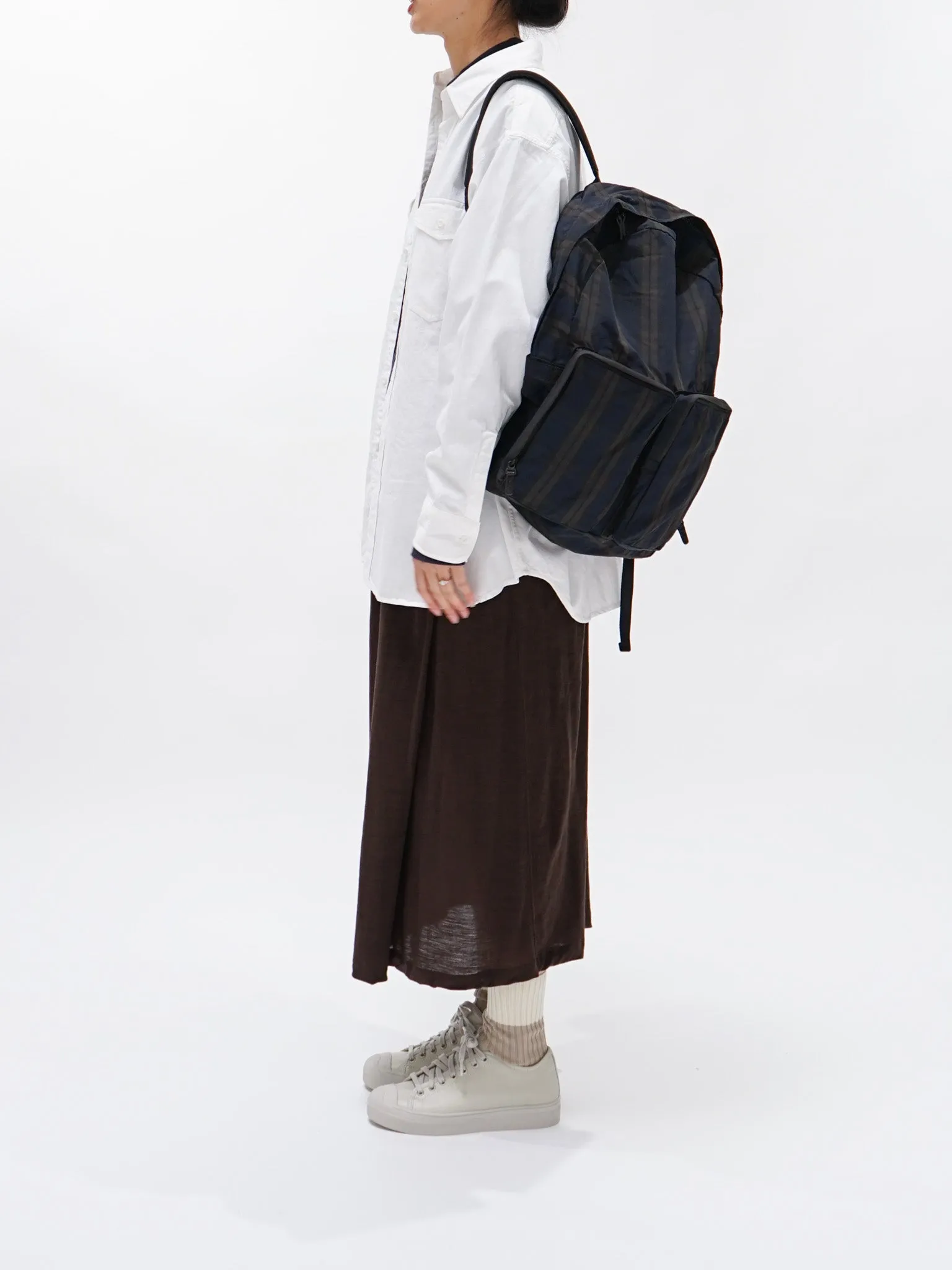 Polyester Memory Backpack - Plaid