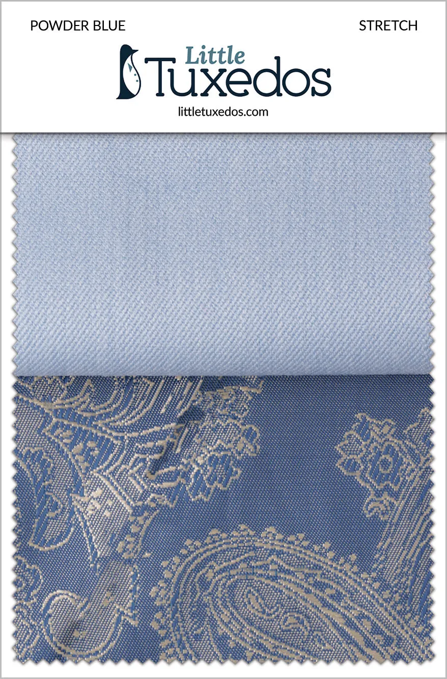 Powder Blue Stretch Fabric Swatch