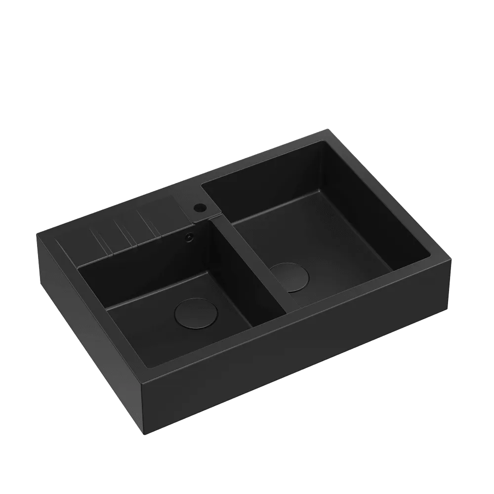 Quadron Bill 120 Pure Carbon, belfast granite sink