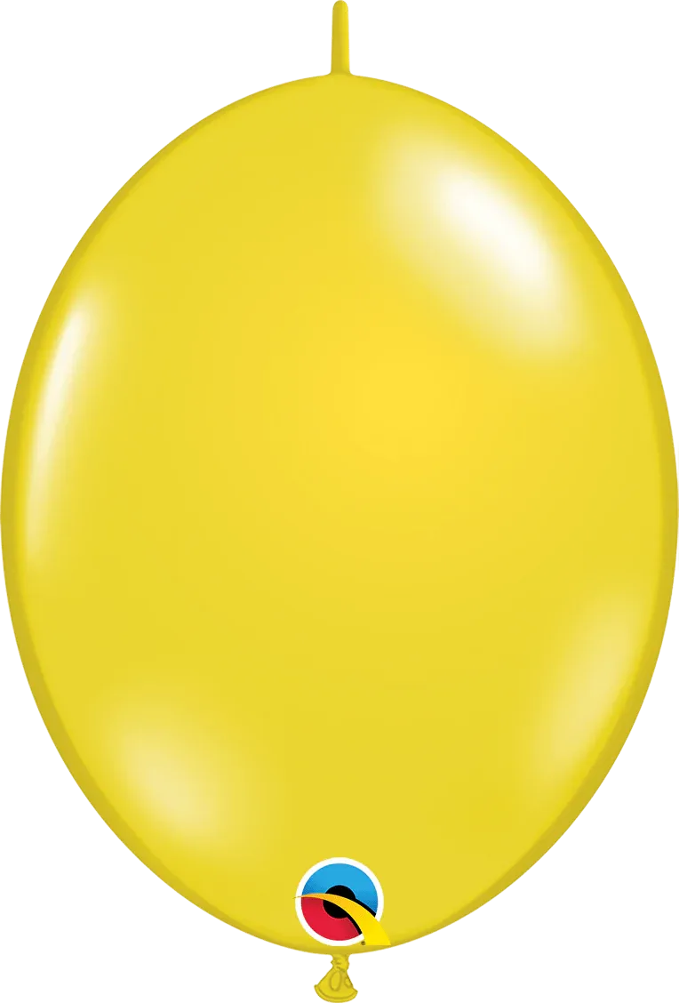 Qualatex QuickLink Citrine Yellow 12" Latex Balloons (50/Pk)