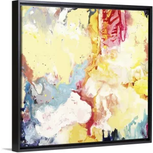 "Bright Variation" Black Float Frame Canvas Art