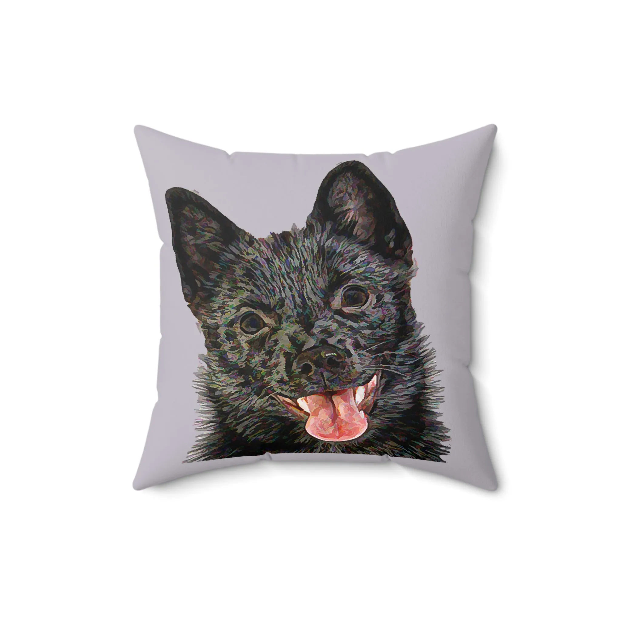 Schipperke Spun Polyester Throw Pillow