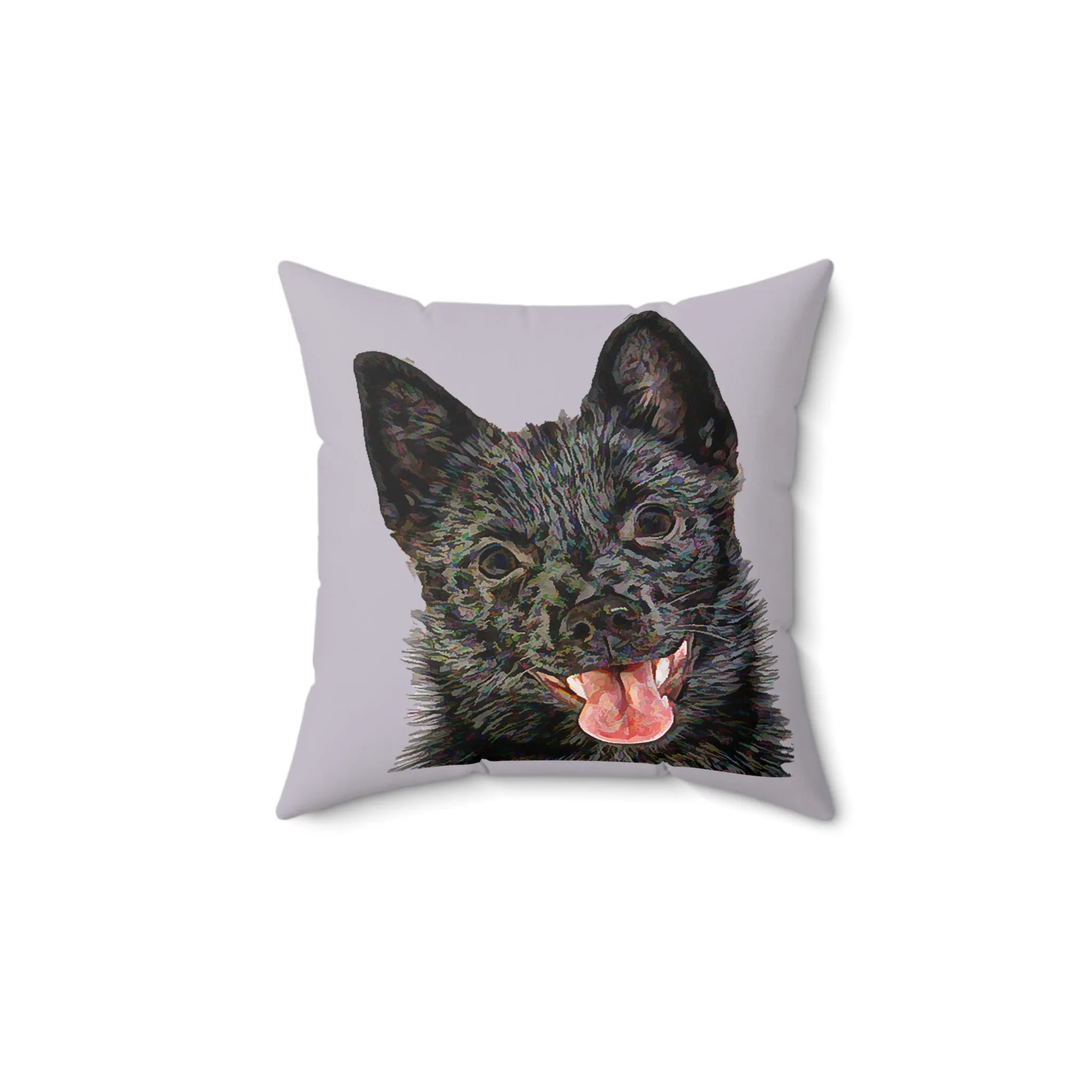 Schipperke Spun Polyester Throw Pillow