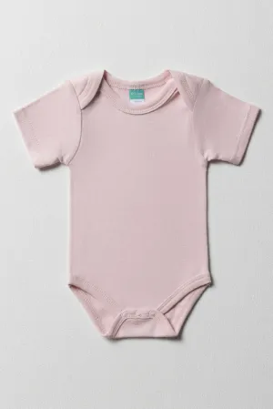 Short Sleeve Girl Body Vest Pink