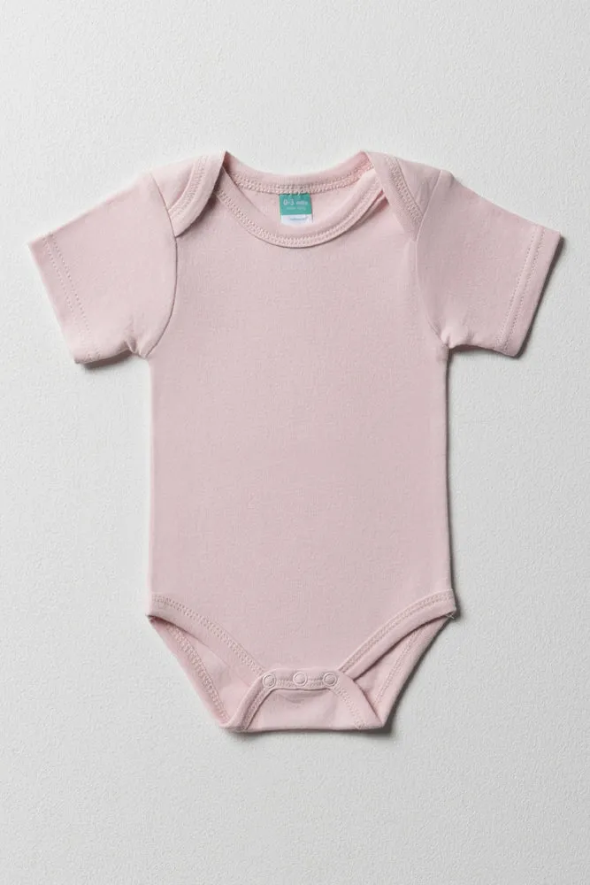 Short Sleeve Girl Body Vest Pink