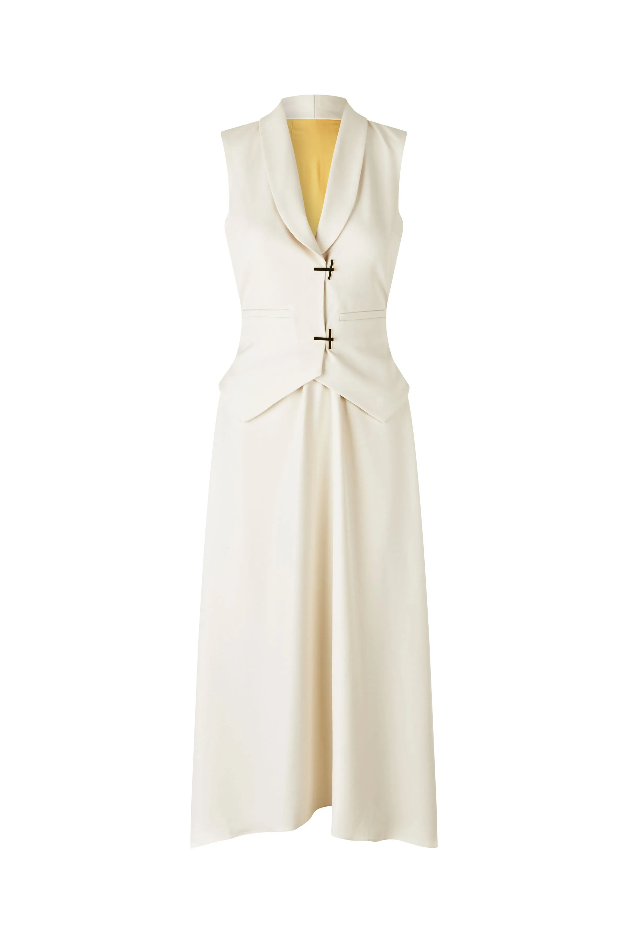 STINE GOYA CREAM TAILORED SHEER DRESS SG-D1152347 125