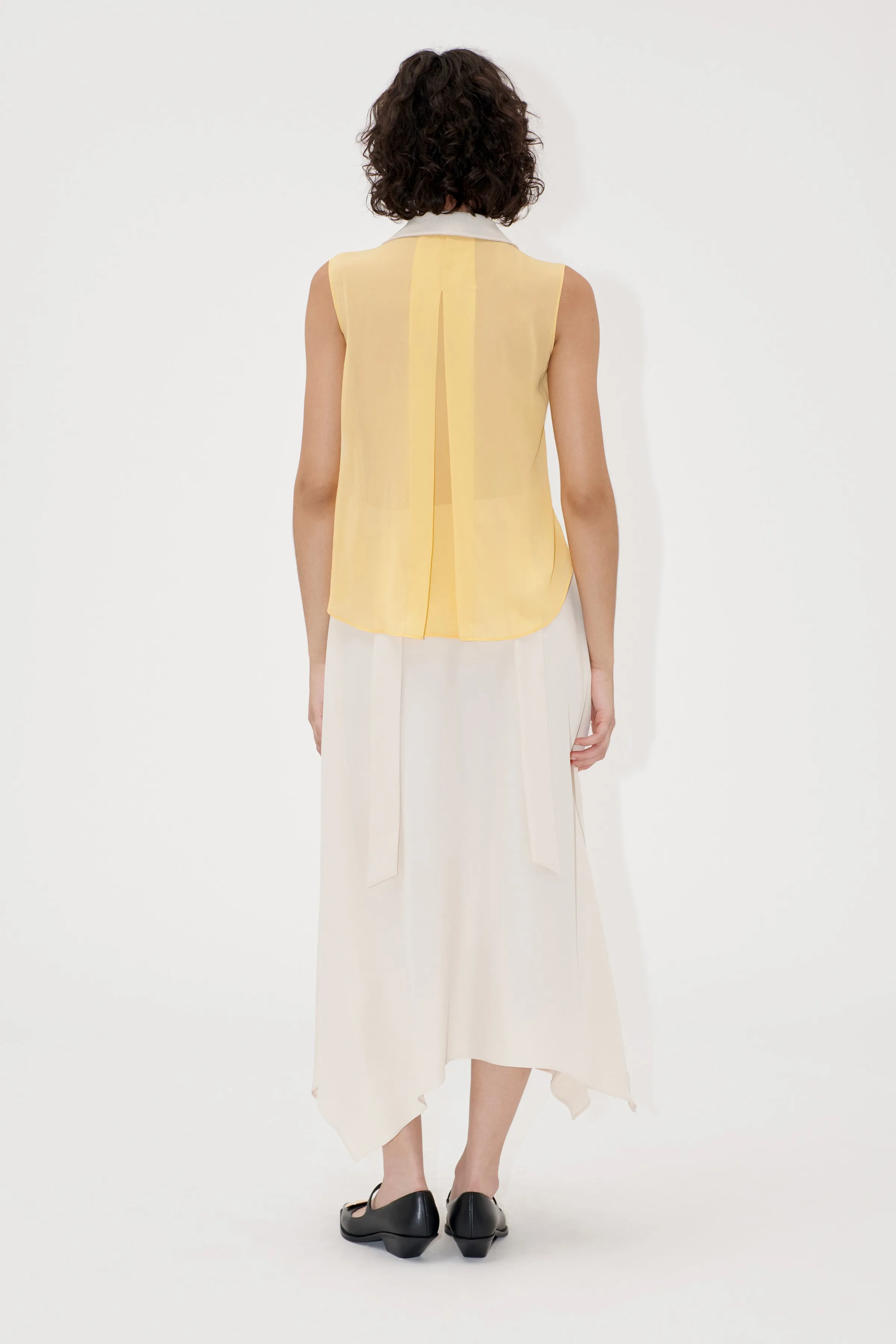 STINE GOYA CREAM TAILORED SHEER DRESS SG-D1152347 125