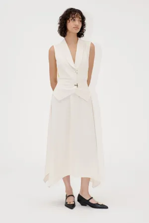 STINE GOYA CREAM TAILORED SHEER DRESS SG-D1152347 125