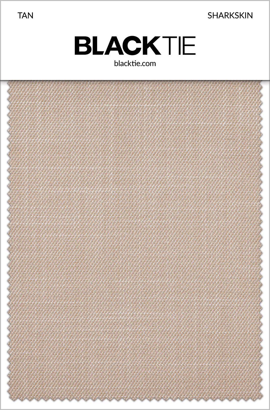 Tan Sharkskin Fabric Swatch
