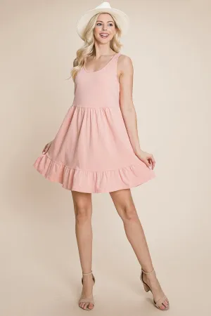 Tiered Cami Loose Layered Flowy Mini Dress