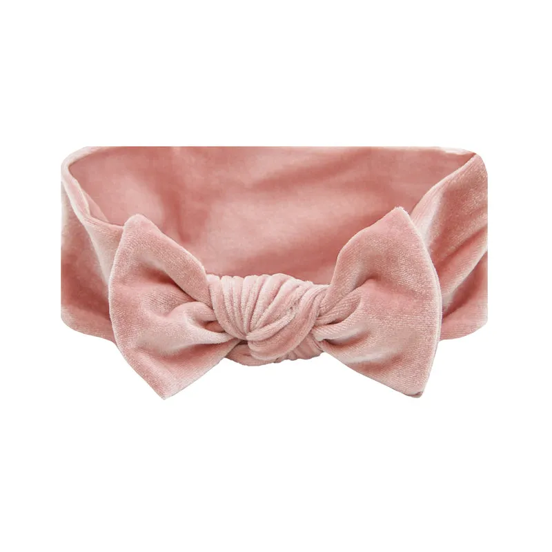 Velvet Ballet Pink Knot Headband/Lou Lou