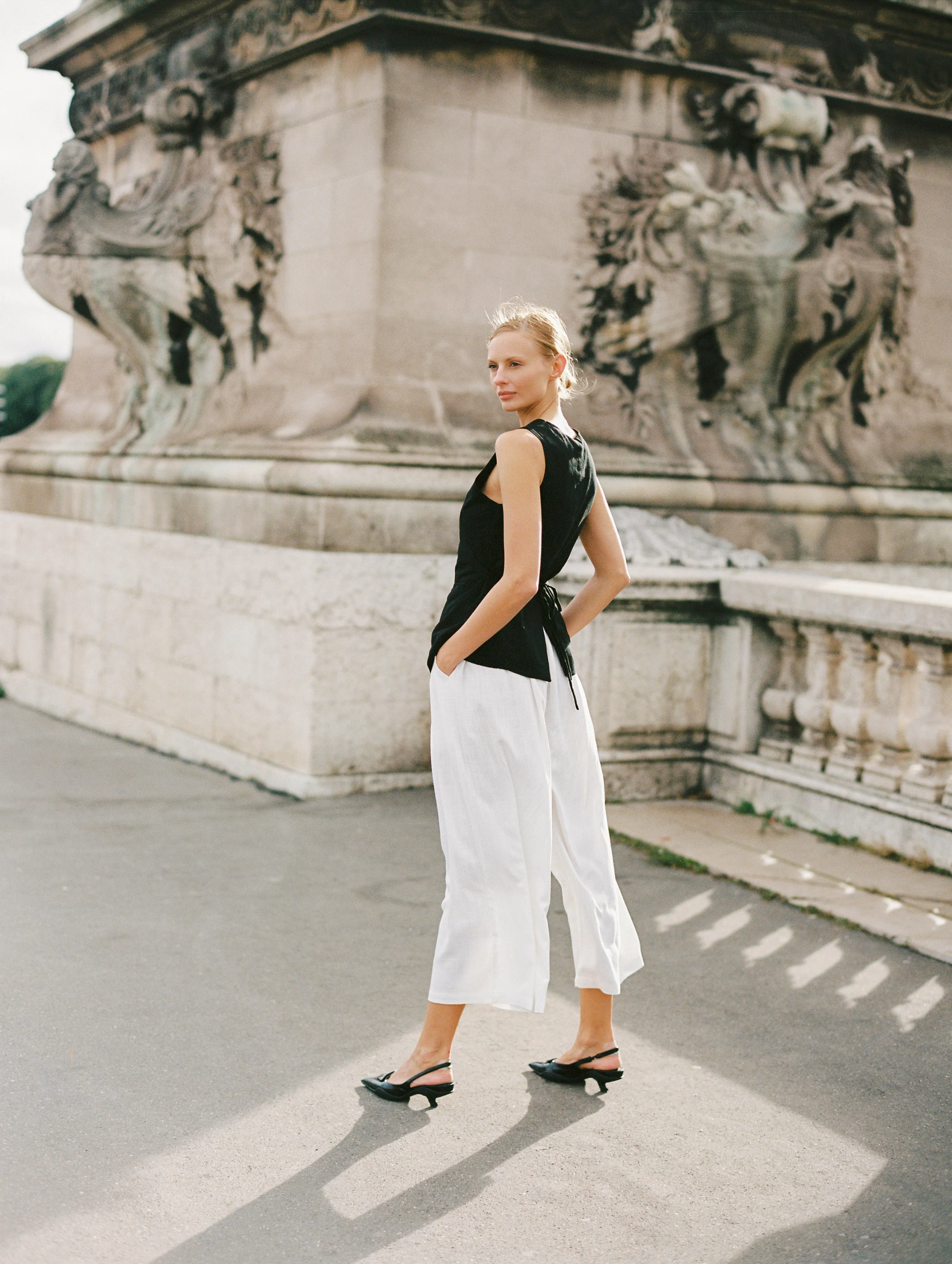 Vest (LONG) | Black | Linen Viscose