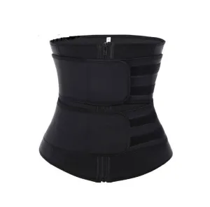 Waist Trainer Vest Large Size Body Shaper Sweat Waist Trainer Corset Sports Spandex Yoga Gym Workout Pilates Adjustable Tummy Fat Burner Hot Sweat Yoga Belts Fitness Belts For Men Women / Adults