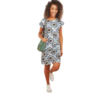 Weird Fish Tallahassee Organic Printed Jersey Dress