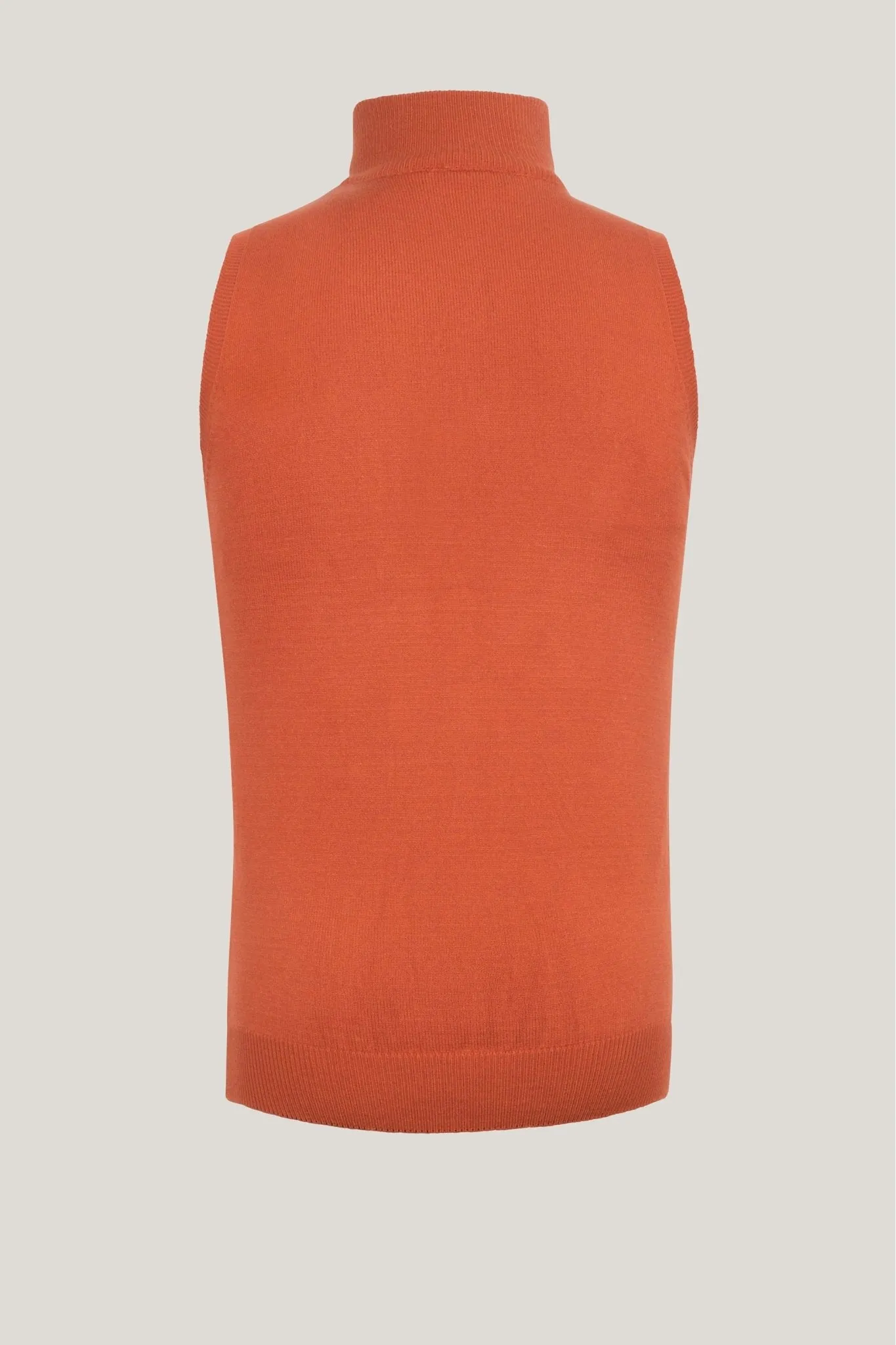 Zippered Collar Sweater Vest - Tile